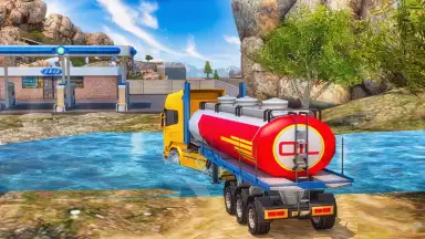 Screenshot von Oil Tanker Transport Offroad Truck Driver 1