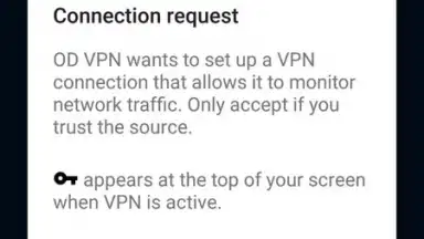 Screenshot von OD VPN 2