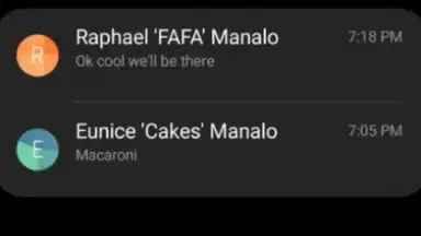 Screenshot von Samsung Messages 5