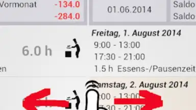 Screenshot von Arbeitszeiterfassung 7