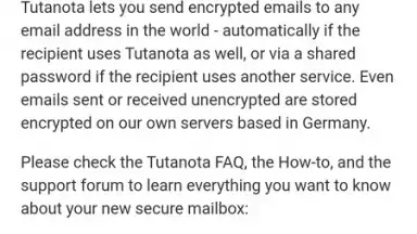 Screenshot von Tuta 1