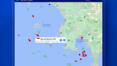 Screenshot von MarineTraffic 11