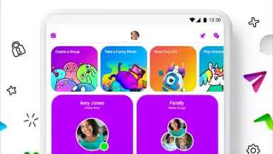 Screenshot von Facebook Messenger Kids 5
