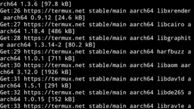 Screenshot von Termux 1