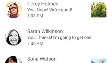 Screenshot von Google Messages 13