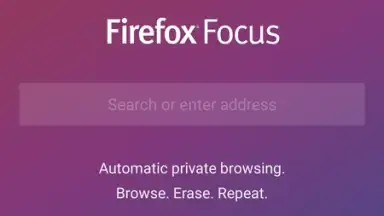 Screenshot von Firefox Focus 1