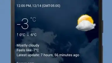 Screenshot von Transparent Clock Weather Cisco 8