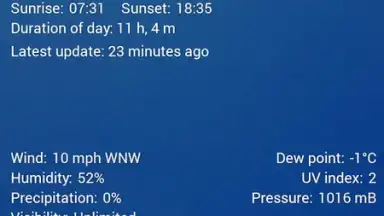 Screenshot von Digital Clock & World Weather 5