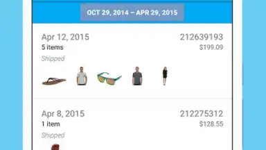 Screenshot von Zappos 2