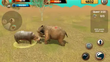 Screenshot von Wild Elephant Sim 3D 3