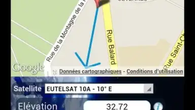 Screenshot von Eutelsat satellite finder 4