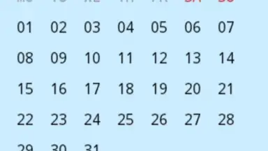 Screenshot von Simple Calendar 3