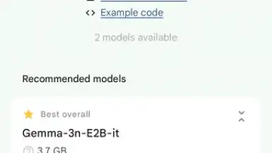 Screenshot von Google AI Edge Gallery 13