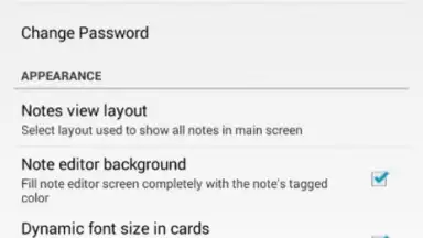 Screenshot von Password Notes 7