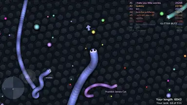 Screenshot von slither.io 7