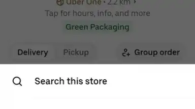 Screenshot von Uber Eats 4