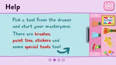Screenshot von Peppa's Paintbox 1
