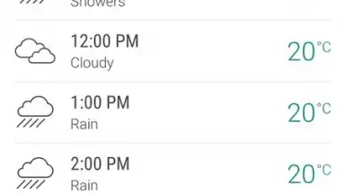 Screenshot von HTC Weather 2