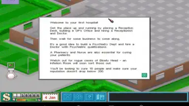 Screenshot von CorsixTH 1