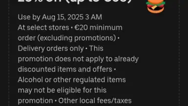 Screenshot von Uber Eats 10