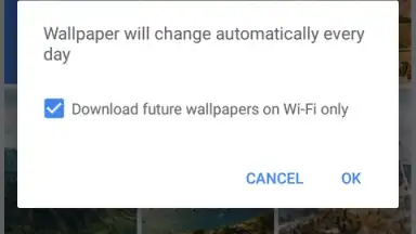 Screenshot von Google Wallpapers 2