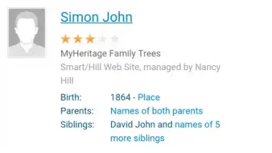 Screenshot von MyHeritage 2