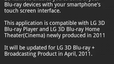 Screenshot von LG Remote 2
