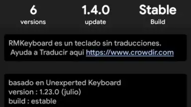 Screenshot von RM Keyboard 1