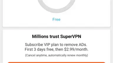 Screenshot von SuperVPN Fast VPN Client 4