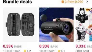 Screenshot von AliExpress 5