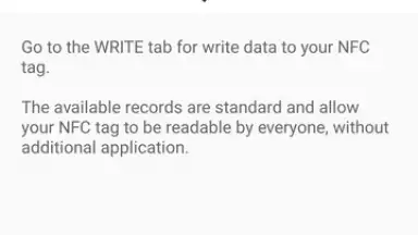 Screenshot von NFC Tools 7