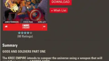 Screenshot von Marvel Comics 1