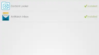Screenshot von AirWatch Agent 4