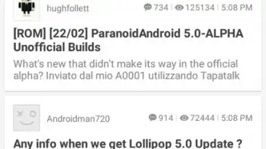 Screenshot von xda Forums 1