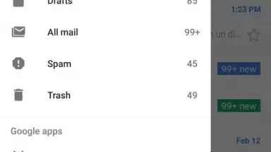 Screenshot von Gmail GO 6