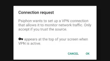 Screenshot von PsiPhon 7