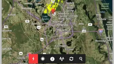 Screenshot von WeatherBug 1