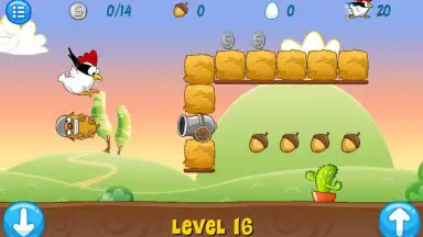 Screenshot von Ninja Chicken 3