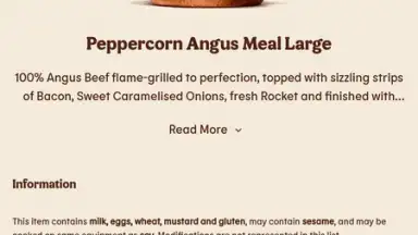 Screenshot von Burger King App: Food & Drink 17