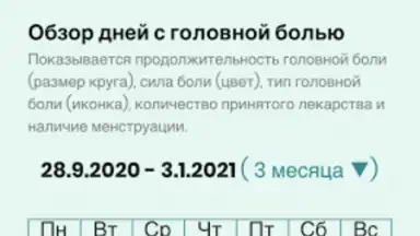 Screenshot von Компас мигрени 1