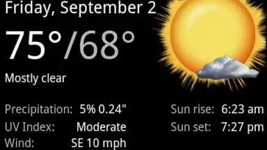 Screenshot von Palmary Weather 4