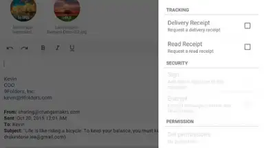 Screenshot von Nine Mail 16