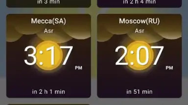 Screenshot von 1Muslim: Prayer times, Azan 2