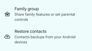 Screenshot von Google Contacts 6
