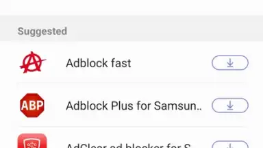 Screenshot von Samsung Internet Browser 3