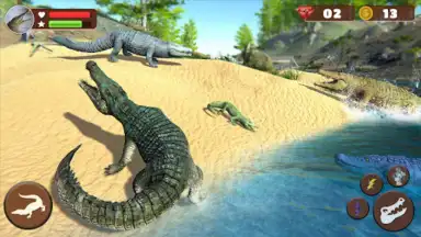 Screenshot von Wild Crocodile Family Sim Game 2