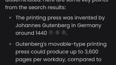 Screenshot von Perplexity 15