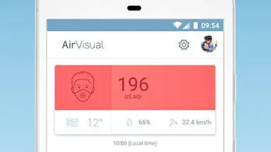 Screenshot von IQAir AirVisual 4