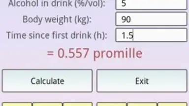 Screenshot von Health Calculator 2