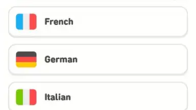 Screenshot von Duolingo 1